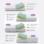 NapQueen Twin Size Green Tea Infused Memory Foam Mattress, 12 Inch, CertiPUR-US Certified