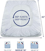 Marine Moon Mattress Topper Queen, Cooling Plush Bed Thick Pillow Top Pad, Hotel Quality Down Alternative for Queen Size with Deep Pocket,Soften Hardened Bed