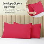 LuxClub 3 PC Sheet Set Bed Sheets Deep Pockets 16" Eco Friendly Wrinkle Free Cooling Machine Washable Hotel Bedding Silky Soft - Red Twin