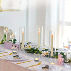 36Pcs Clear Tealight Candle Holder with 36pcs Tea Light Candles, Votive Candle Holders Glass with 4.5 Hour Long Burning for Table Centerpiece, Wedding Decor, Propose Party Home Decor