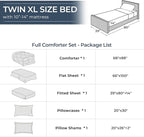 HEVUMYI Royal Blue Twin-XL Comforter Set - 5-Piece All Season Bed in a Bag Twin-XL, Ultra Soft Bedding Set with Comforter, Flat Sheet, Fitted Sheet, Pillowcases, Pillow Shams