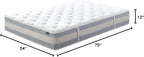 ZINUS 12 Inch Comfort Support Hybrid Mattress [New Version], Full, Fiberglass Free, Medium Plush, Motion Isolation, Certified Safe Foams & Fabric, Mattress in A Box