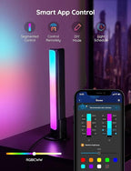 Govee Smart LED Light Bars, Work with Alexa and Google Assistant, RGBICWW WiFi TV Backlights with Scene and Music Modes for Gaming, Pictures, PC, Room Decoration