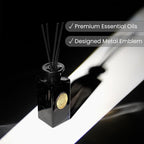 M&SENSE 6.3 oz Large Reed Diffuser Set | Oud Wood Scent Oil Diffuser with Sticks | Hotel Collection Non-Toxic Essential Oil |for Bedroom Bathroom Living Room