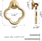 8 Pack Cupboard Knobs Cabinet Knobs Drawer knobs, Zinc Alloy Gold Knobs for Dresser, Cupboard Knobs for Kitchen, Bathroom