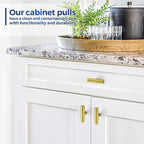 JOY DECOR 20 Pack Cabinet Knobs, Gold Cabinet Handles, 2in Kitchen Cabient Knobs, Single Hole Drawer Knobs for Dresser Drawers
