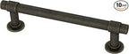 Franklin Brass - Francisco Warm Chestnut Cabinet Handles 4 Inch (4") Hole Center Pulls | Easy Install, Durable Hardware for Kitchen Cabinet Door, Drawers, Dresser Pull, Furniture (10 Pack)