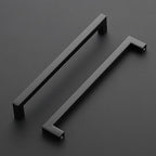 Ravinte 10 Pack Black Cabinet Pulls 8-4/5 Inch Square Kitchen Cabinet Handles Matte Black Kitchen Hardware for Drawer Pulls Drawer Handles Come with Screwdriver