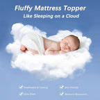 CYMULA RV King Mattress Topper, Cooling Mattress Pad Cover, Extra Thick Pillow Top Mattress Topper with 8-21 Inch Elasticated Deep Pockets, Plush Down Alternative Fill Mattress Protecto