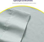 Twin Size Bed Sheets - 4 Piece 1500 Supreme Collection Fine Brushed Microfiber Deep Pocket Twin Sheet Set Bedding - 1 EXTRA PILLOW CASES, GREAT VALUE, Twin, Porclain Blue