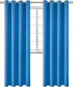 BGment Room Darkening Curtains 95 Inches Long - Grommet Thermal Insulated Drapes Window Treatment Curtains for Bedroom, 2 Panels, 52 x 95 Inch, Classic Blue