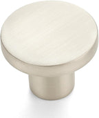 Ravinte 20 Pack Cabinet Knobs Brushed Nickel Kitchen Cabinet Knobs Round Dresser Drawer Pulls Closet Door Pulls 1-1/5 Inch