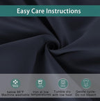 BONZER Mix and Match Curtains - 2 Pieces Branch Print Sheer Curtains and 2 Pieces Blackout Curtains for Bedroom Living Room Grommet Window Drapes, 37x63 Inch/Panel, Grey Dark, Set of 4 Panels