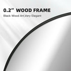 Black Arch Bathroom Wall Mirror,20 x 30 Inch Arched Vanity Modern Tempered Glass Mirror for Bedroom,Living Room,Entryway