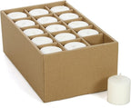 Hosley Set of 240 Unscented White Votive Candles – Bulk Pack, Clean-Burning, Long-Lasting 10-12 Hour Burn Time – Ideal for Weddings, Home Décor, Spa, and Events