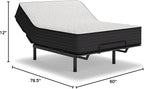 Signature Design by Ashley Limited Edition Firm 12 Inch Hybrid Mattress with Gel Memory Foam and Edge Support for Cool Sleep and Pressure Relief, Queen, Fiberglass Free, Mattress In A Box