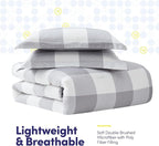 Twin Comforter Set with Sheets - 5-Piece Bedding Collection - 1 Comforter, 1 Fitted Sheet, 1 Flat, 2 Pillowcases - Deep Pocket - Soft & Premium Quality - Ideal for All Seasons, Checkered Box