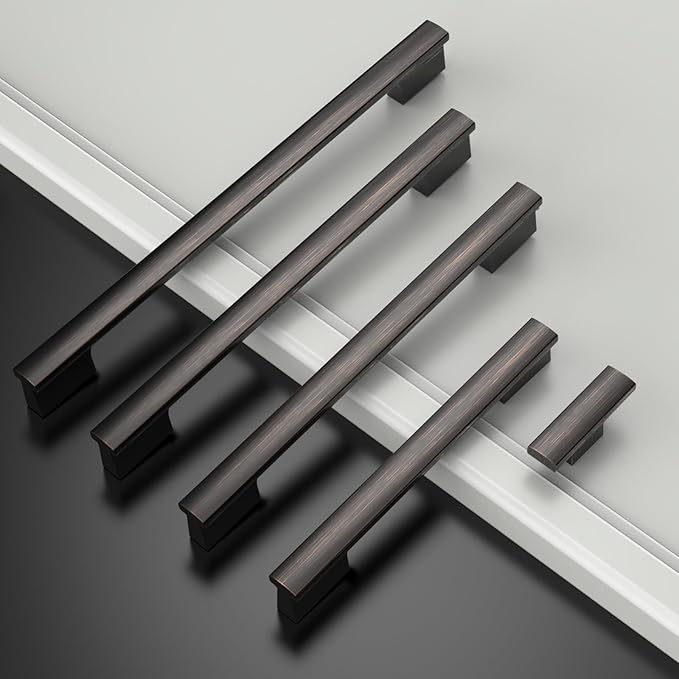 Asidrama 10 Pack 11.3 Inch(288mm) Oil Rubbed Bronze Kitchen Cabinet Handles, Cabinet Pulls Kitchen Cabinet Hardware for Cupboard Drawer Pulls