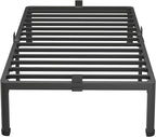 MAF 12 Inch Twin XL Metal Platform Bed Frames with Round Corner Legs, Mattress Slide Stopper, 3000 LBS Heavy Duty Steel Slats Support, No Box Spring Needed, Noise Free