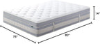 ZINUS 14 Inch Cooling Comfort Support Hybrid Mattress [New Version], King, Fiberglass Free, Medium Plush, Cooling Motion Isolation, Certified Safe Foams & Fabric, Mattress in A Box
