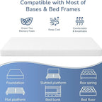 PayLessHere 5 inch Memory Foam Mattress Cooling Gel Green Tea Infused Mattress,Fiberglass Free,CertiPUR-US Certified,Cooler Sleep Supportive & Pressure Relief,White California King