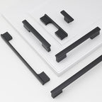 6 Pack Kitchen Cabinet Knobs Matte Black Cabinet Knobs Black Drawer Knobs Solid Kitchen Hardware