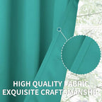 BGment Room Darkening Curtains 54 Inches Long - Grommet Thermal Insulated Drapes Window Treatment Curtains for Bedroom, 2 Panels, 52 x 54 Inch, Teal