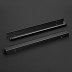 Ravinte Hardware 10 Pack Black Cabinet Handles, 11.8 Inch (300mm) Finger Edge Pulls, 8.8 Inch Hole Center, Finger Pulls for Cabinets