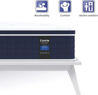 Coolvie Firm King Size Mattress 12 Inch for Adults, Hybrid King Mattress in a Box with Cooling Memory Foam, Pocket Spring for Motion Isolation, Extra Lumbar & Shoulder Support for Pain Relief, 80"x76"