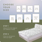 Cooling Mattress Topper - Short Queen Size | Plush Pad Mattress Topper for Back Pain Relief, 8-21" Deep Pocket | Viscose Made from Bamboo Pillow Top | Camper Bed Essentials | 60 x 75 Inch
