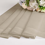 Chyhomenyc Taupe Sheer Curtains 63 Inch Length 2 Panels, Light Filtering Airy Rod Pocket Window Curtain Treatment Drapes for Bedroom Living, Each 42Wx63L Inches
