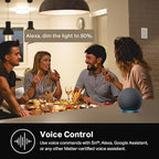 Kasa Smart Dimmer Switch HS220, Single Pole, Needs Neutral Wire, 2.4GHz Wi-Fi Light Switch Works with Alexa and Google Home, UL Certified, No Hub Required, 1 Pack