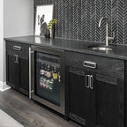 Goo-Ki Brushed Nickel Cabinet Pulls with 5'' Hole Center(128mm),Modern Zinc Alloy Drawer Pulls for Drawer,Wardrobe,Cupboard,6 Pack