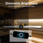 COB LED Strip,LED Strip Lights 5M/16.4ft,Touch Dimmable LED Strips,CRI90+,3000K Warm White cob led,1600LEDs,24V LED Tape Lights,Indoor for Bedroom, Kitchen, TV, Mirror,Cabinet