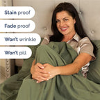 Twin XL 4 Piece Sheet Set - Comfy Breathable & Cooling - Ultra Soft Hotel Luxury Bedding Set w/ 8-16 Inch Deep Pockets - 1 Flat & 1 Fitted Sheet & 2 Pillowcases - Wrinkle Free & Easy Care - Sage Green
