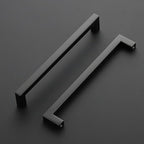 Ravinte 25 Pack Black Cabinet Pulls 8 Inch Square Kitchen Cabinet Handles Matte Black Kitchen Hardware for Drawer Pulls Drawer Handles Come with Screwdriver