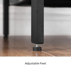 VASAGLE End Table Set of 2, 2-Tier Nightstands Side Table Night Stand Bedside Desk for Small Space in Living Room, Bedroom, Steel Frame, Easy Assembly, 2-Pack, Chestnut Brown, ULET202B17