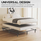 California King Size Bed Frame, 7 Inch Metal Basics Bed Frame,Low Profile Base for Box Spring, 9-Leg Support, Noise-Free, Easy Assembly, Black