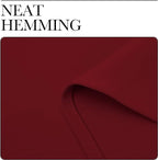 NICETOWN Burgundy Red Blackout Curtains 120 inches Length for Living Room, 2 Panels, 55" Wide, Thermal Insulated Long Drapes for Large Window