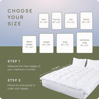Plush Extra Thick Twin Mattress Topper, Soft & Cooling Pillow Top Bed Topper for Back Pain with 300TC Cotton Cover, Overfilled Mattress Pad Cover for Back Pain, Fit to 6”-22” Mattress.