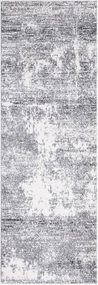 Keen Home Design Area Rugs - 2x16 Non-Shedding, Abstract Rugs for Kitchen, Living Room, Bedroom, Dining Room, Entryway - Size: 2'8" x 16', Abstract Cream/Grey