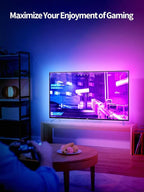 LED Lights for TV, 19.68ft LED Backlights for 65-80in TV, RGB TV Backlight with Music Sync Bluetooth APP and Remote Control TV Lights Strip USB Powered LED Lights for Bedroom, Gaming