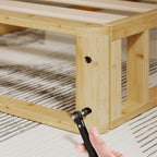 ZINUS Edgar 8 Inch Bamboo Box Spring, Mattress Foundation, Sturdy Bamboo Structure, Low Profile, Easy Assembly, Full