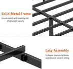 Full Bed Frame-Classic Metal Platform Bed Frame,Mattress Foundation with Steel Slat Support,Under Foundation Storage,No Box Spring Needed, Easy Assembly, Full Size