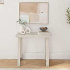 Plank+Beam Solid Wood Console Table, 36 Inch, Sofa Table, Narrow Entryway Table for Hallway, Behind The Couch, Living Room, Foyer, Easy Assembly, Coastal White