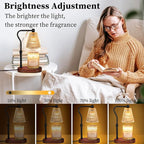 Candle Warmer Lamp with Timer Dimmer Adjustable Height,Mothers Day Gifts,Electric Wax Warmer Vintage Home Decor for Scented Jar Candles,Birthday Gifts for Women