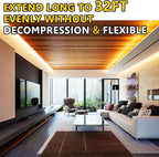 EMITEVER COB LED Strip Lights Warm White, 24V 2700K Tape Light Premium High Density 25ft, 300+Lumens/ft, 3600LEDs/Spool, Ra 90+, 3W/ft, UL Listed 5 Year Warranty (Power Supply Sold Separately)