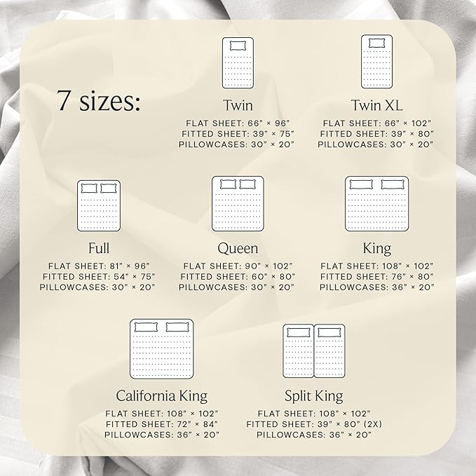 LuxClub 4 PC Full Size Sheet Set Bed Sheets Deep Pockets Wrinkle Free Cooling Bed Sheets Machine Washable Hotel Bedding Silky Soft - Light Grey Full