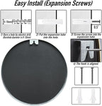 24" Round Mirror Circle Wall Mounted Hanging or Against Wall Metal Frame Dressing Make-up Mirrors for Entryway Bedroom Bathroom Living Room 24 inch Black