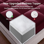 CHOKIT King Mattress Topper, Extra Thick Pillow Top Mattress Pad for Back Pain Relief, Cooling Bed Topper Mattress Cover with 8-21 Inch Deep Pocket